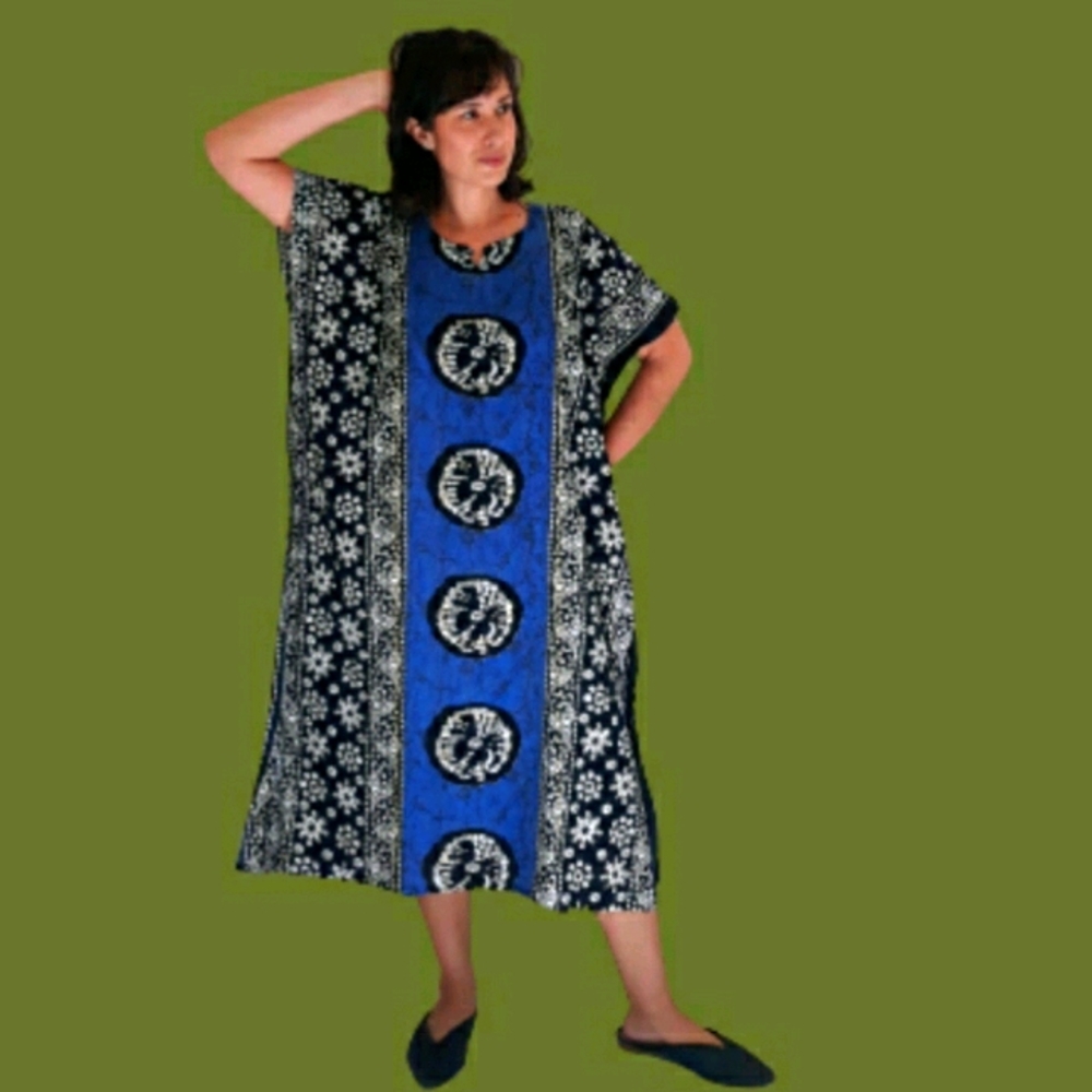 J GEE 100% COTTON BATIK CAFTAN